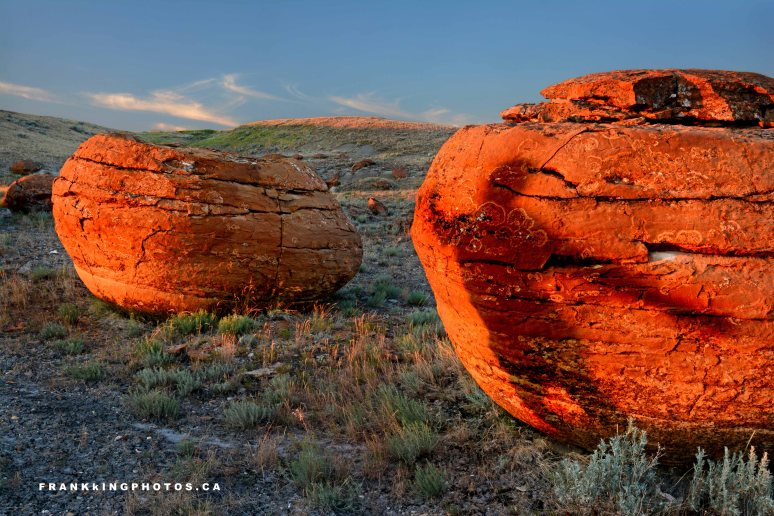 Alberta boulders prairies summer
