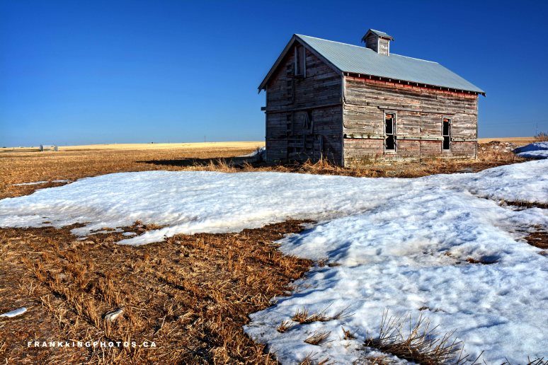 snow spring Alberta prairies Canada