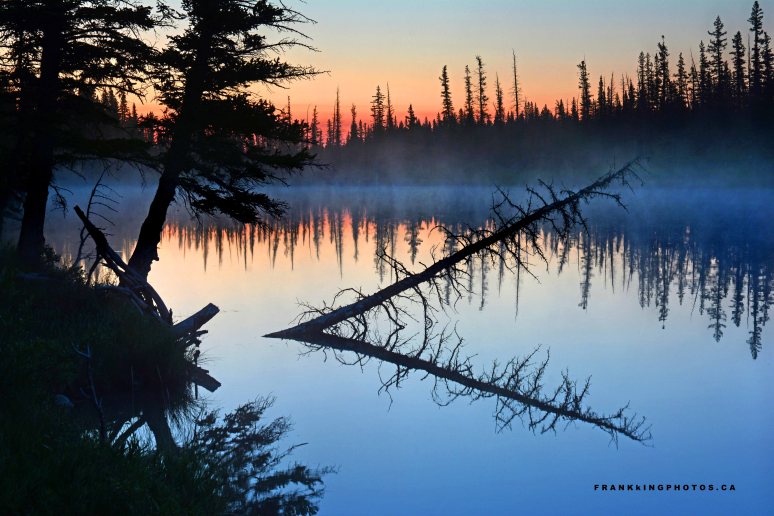 River sunrise Canada Alberta