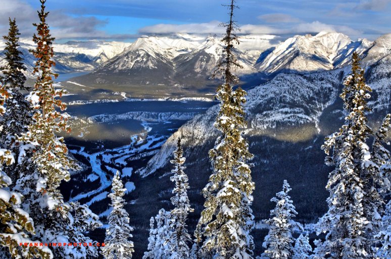 Rockies winter snow Canada mountains